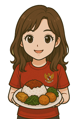 Character with food